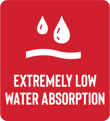 Low Water Absobtion